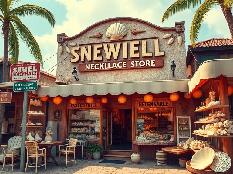 seashell necklace store in hawaii